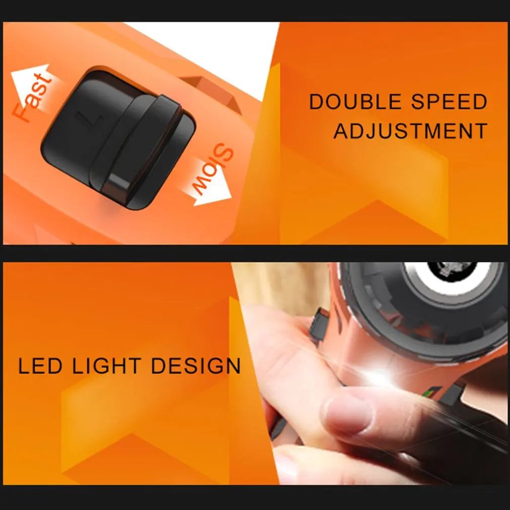 

12V Double Speed Electric Drill Rechargeable Mini Cordless Handheld Screwdriver Drill