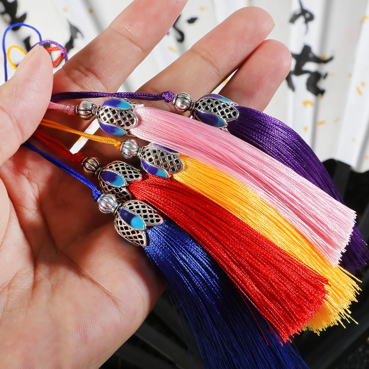 1 шт. 16 см Подвески из хлопка и шелка для самостоятельного изготовления