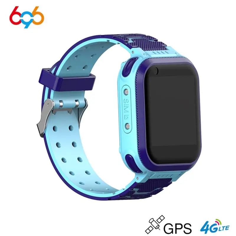 Blue 696 T3 милые 4G Детские Смарт-часы gps LBS wifi позиционирование 620mAh оплата Смарт-часы с камерой Видеозвонок умные часы для ребенка DF39Z - Цвет: Blue