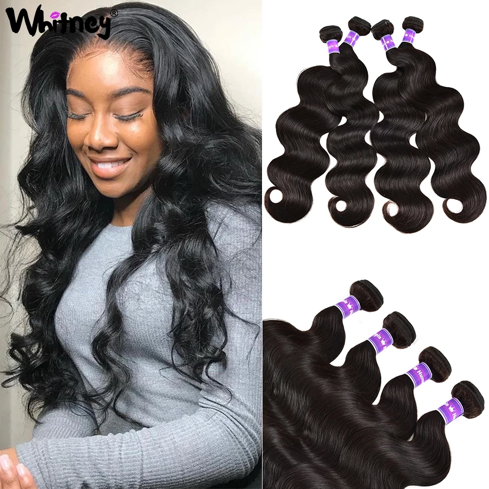

Peruvian Body Wave Bundles Deal 100% Human Hair 10A Grade Hair Double Machine Weft Body Wave Bundles Deals Natural Color Bundles