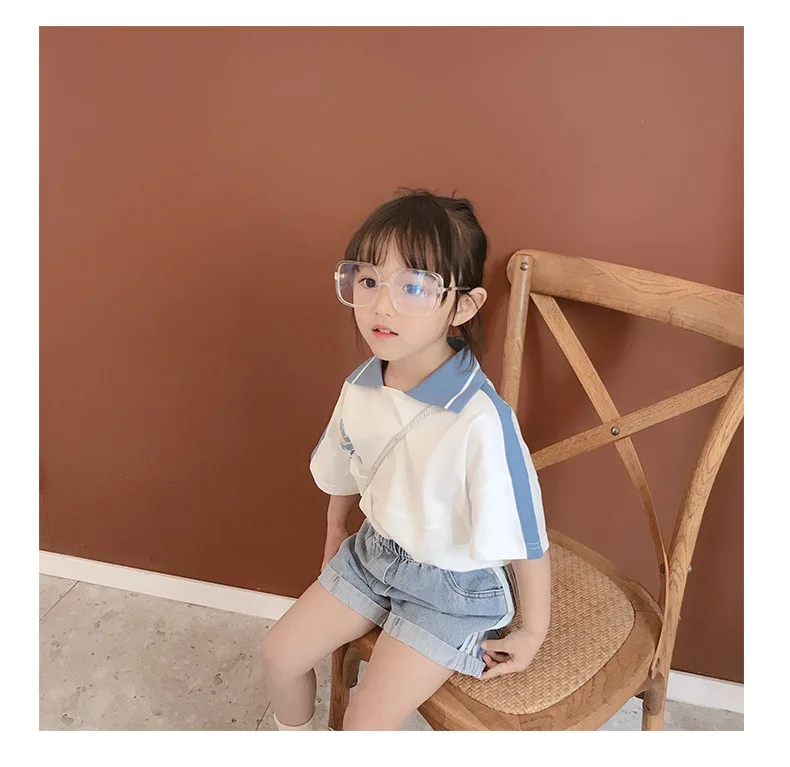 

2021 New Arrival Children's Fashion Denim Shorts Summer Style Girls Loose Hot Pants Children's Pants 3-8 Y Children's Shorts