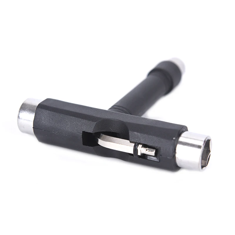 

1pc T-type Skateboard Wrench Tool Multi-Function Bicycle Four-Wheel Scooter Special Wrench Skateboard Accessories Repair Tool