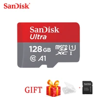 sandisk 100 a1 sdsqunc tf memory card ultra 16gb 32gb 64gb 128gb adapter micro sd class10 uhs 1 flashcard tfsd card for phone