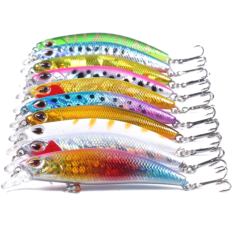 

1pc Minnow Fishing Bait 6cm 4.5g Artificial Bait Fishing Lure Pesca Plastic Crank Bait Fishing Tackle Hook