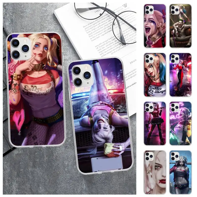 

Sexy Quinnes Girl Harleys Phone Case For Samsung A12 5G A71 4G A70 A52 A51 A40 A31 A21S A20 A50 A30 S Transparent Cover