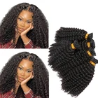 4B 4C I Tip афро кудрявые человеческие волосы для наращивания 100 прядей I Nail Tip в наращивании волос 1 глокон натуральный цвет Малазийские Волосы