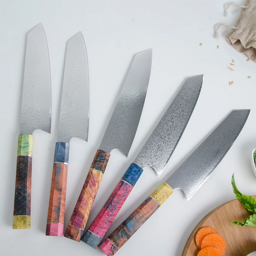 Нож шеф-повара из дамасской стали японские универсальные ножи острый Мясницкий