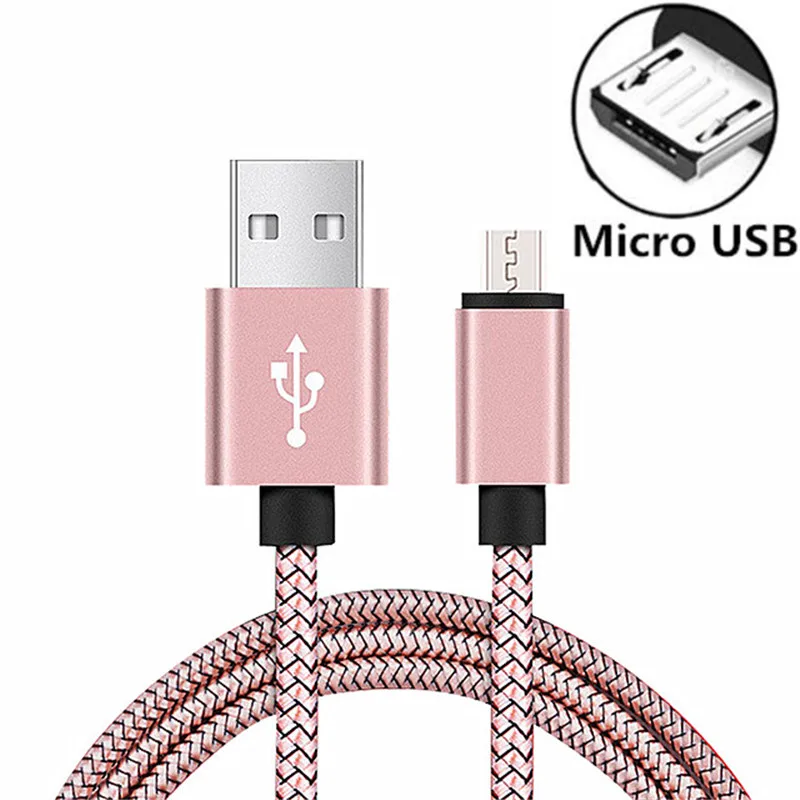 Кабель Micro USB 2 м для Samsung S5 S6 S7 Edge Redmi Note 6 Honor 8X 10i Android мобильный телефон кабель