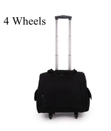 4 wheels Женская дорожная сумка на колесиках 20 дюймов, сумки на колесиках для ноутбука, деловые дорожные сумки на колесиках, чемодан на колесиках - Цвет: 4 wheels