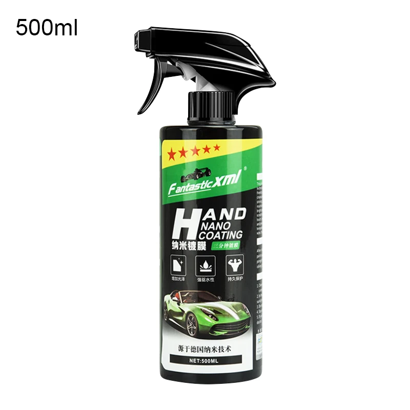 Hot Sale Quality Car Repellent Ceramic Spray Wax Coating Quick Nano Glass Plated Crystal Liquid Polishing Anti-scratch Liquid