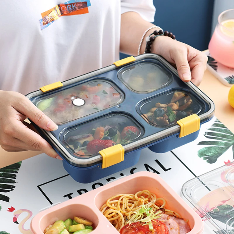 

Canteen Style Lunch Box Food Container Insulated Storage Thermal For Girl Women Kid School Office Worker