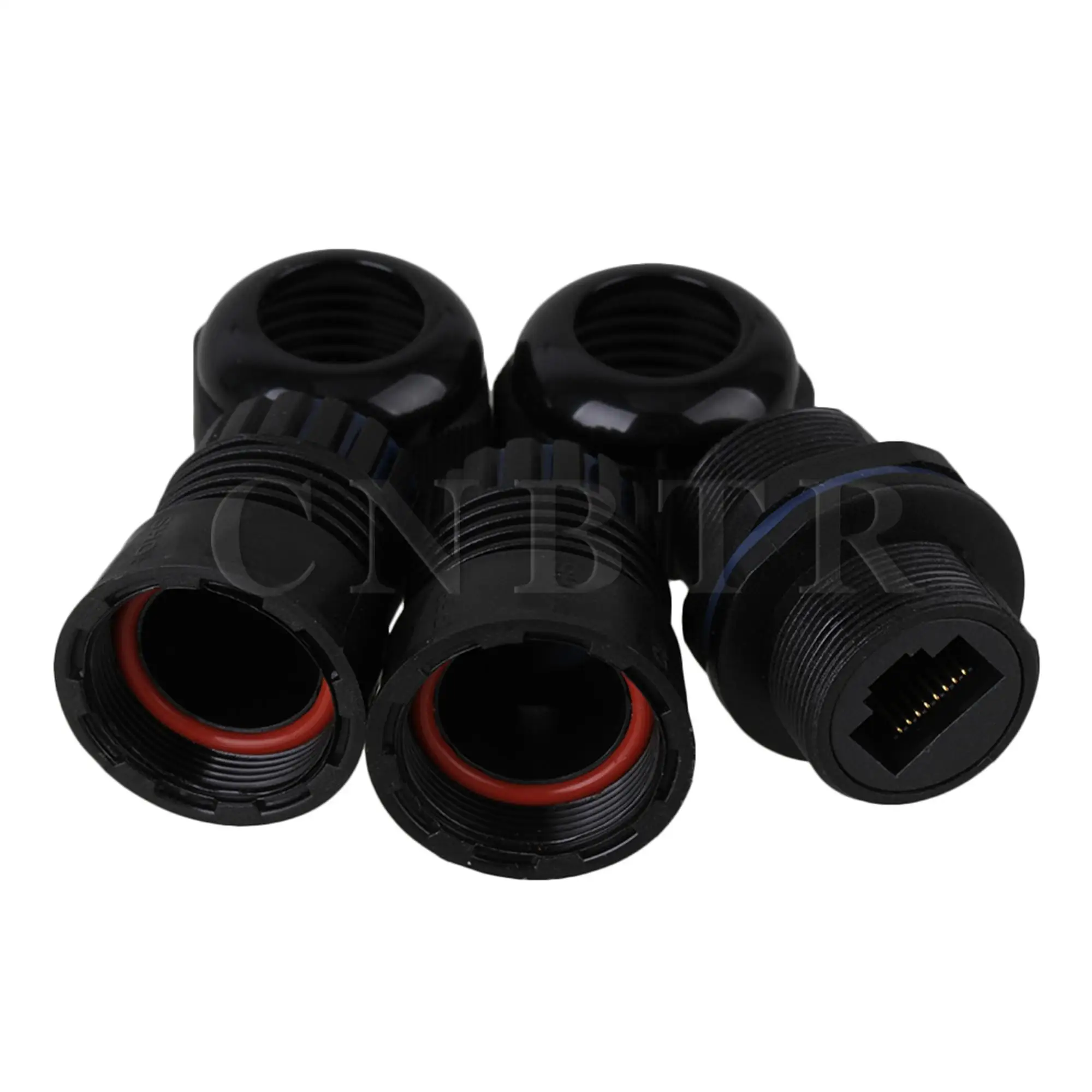 CNBTR IP68 Защита M20 Ethernet LAN RJ45 AP водонепроницаемый разъем для двойного кабеля |