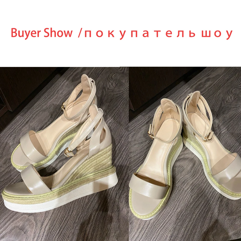 Летняя элегантная женская обувь DoraTasia 2020 из натуральной кожи большого размера 33-40