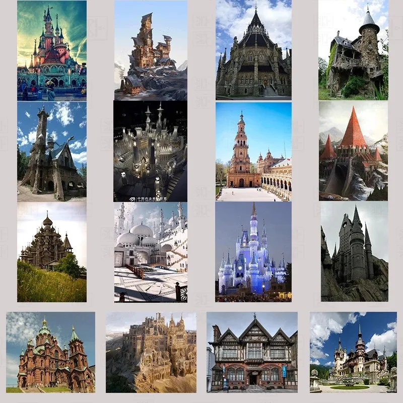 

Diamond Painting Buildings and Castles Diamond Embroidery Cross Stitch Kit Handmade Gift Home Wall Decoration