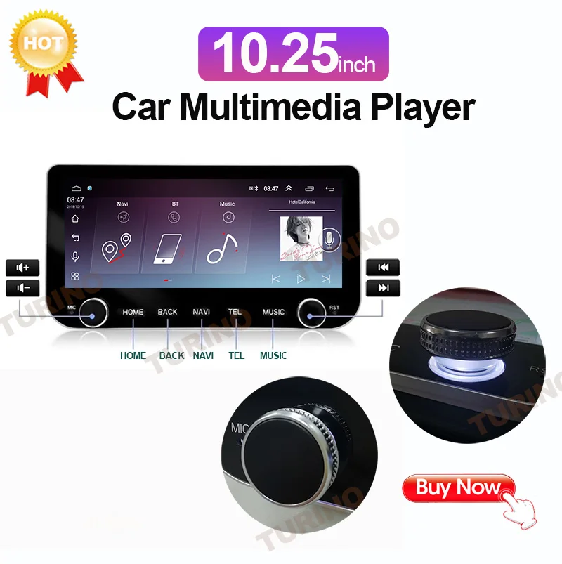 Мультимедийный проигрыватель TURINO 10 25 дюйма IPS 2 DIN DVD для Volkswagen VW Bora Jetta Lavida Polo Skoda