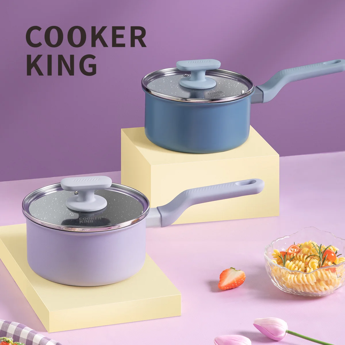 Плита KING Macaron с антипригарным покрытием молочный горшок кастрюля для супа