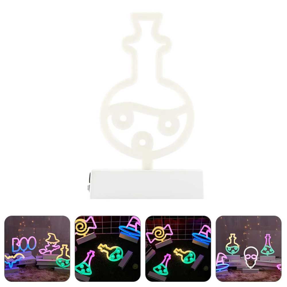 

1pc Desktop Bottle Shape LED Lamp Ornament Night Light For Bar Home