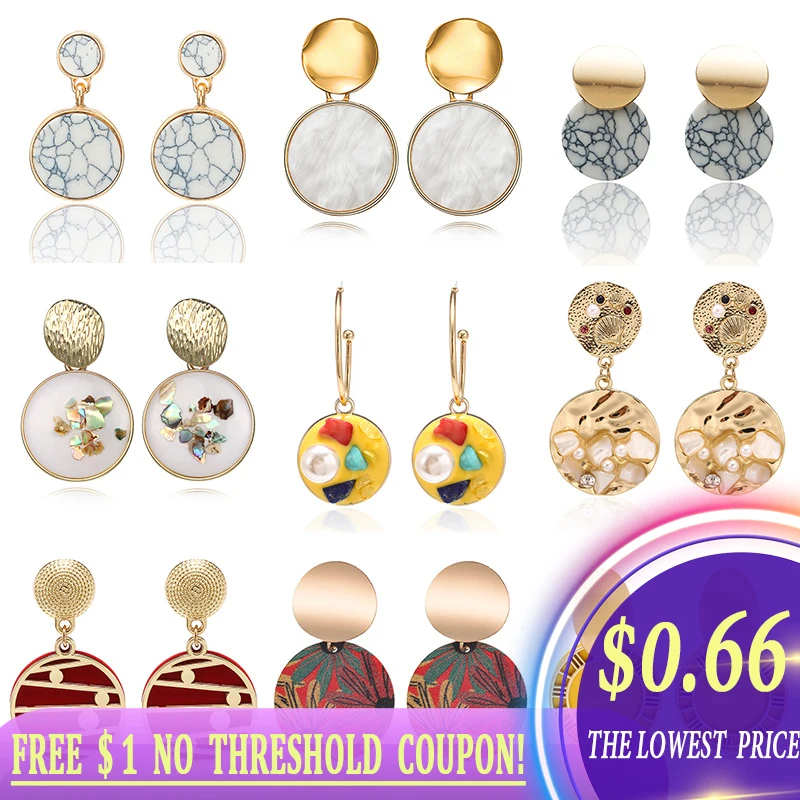 Новые модные серьги для женщин 2020 Эффектные красочные корейские индийские