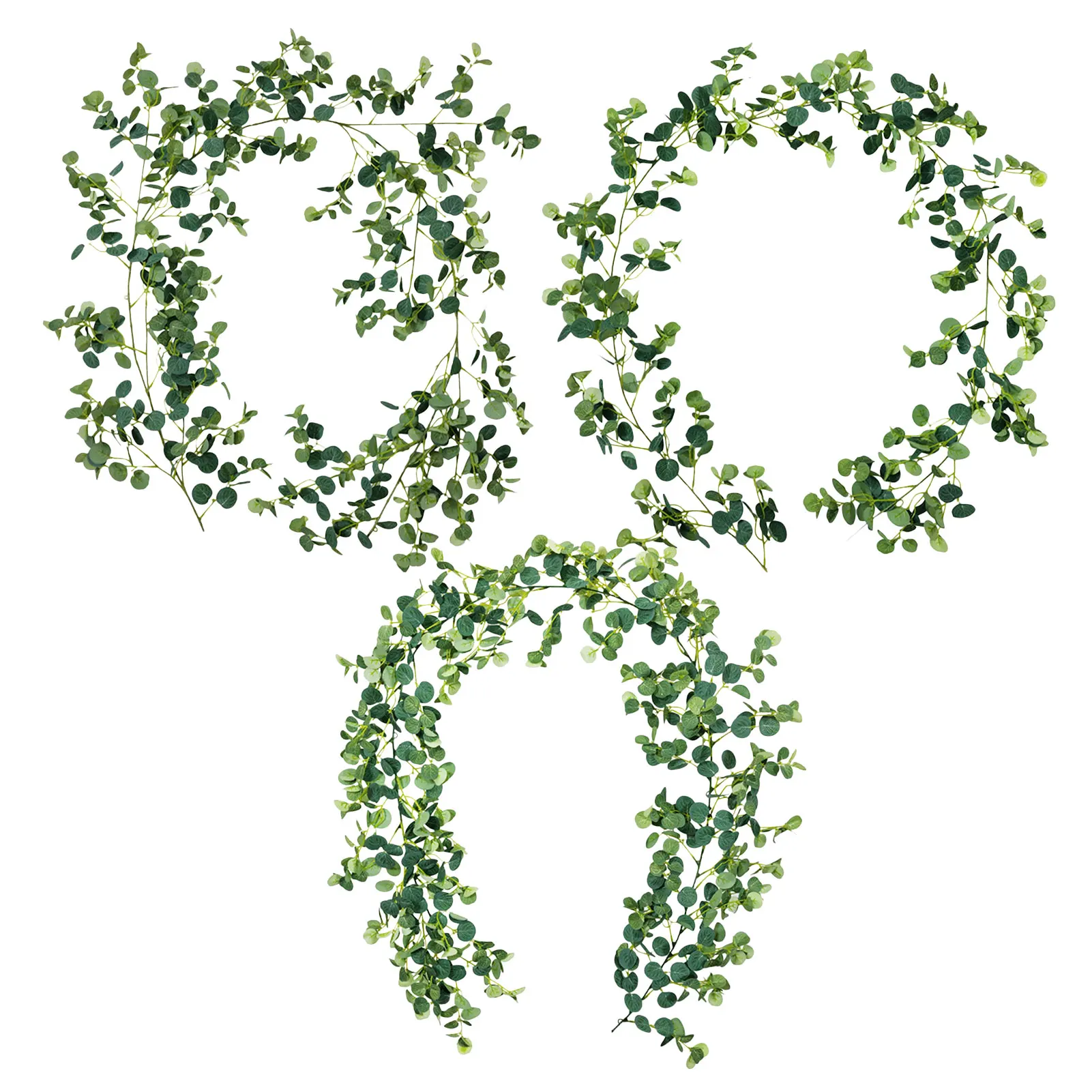 

Simulation Eucalyptus Ivy String Decor Silk Fake Garland For Wedding Home Hotel Garden Decoration