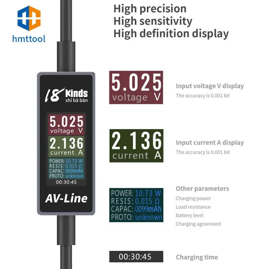 Laster AV Line интеллектуальная линия обнаружения зарядки для телефона под