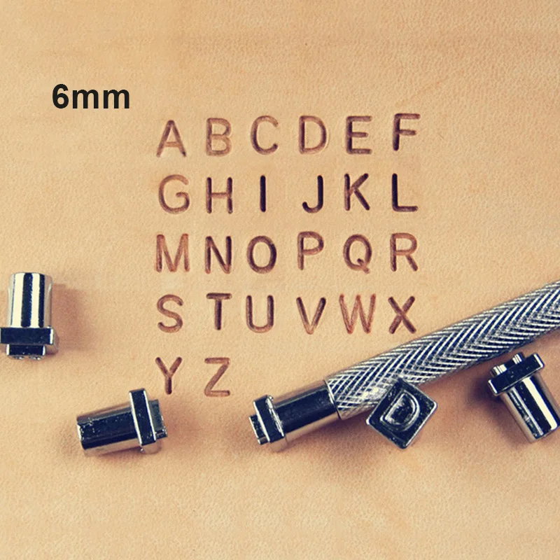 

36pcs Letter Stamp Tool Set Capital Letters And Numbers Craft Stamping Tools Diy Leather Craft For Leather Clothes Shoes Belts