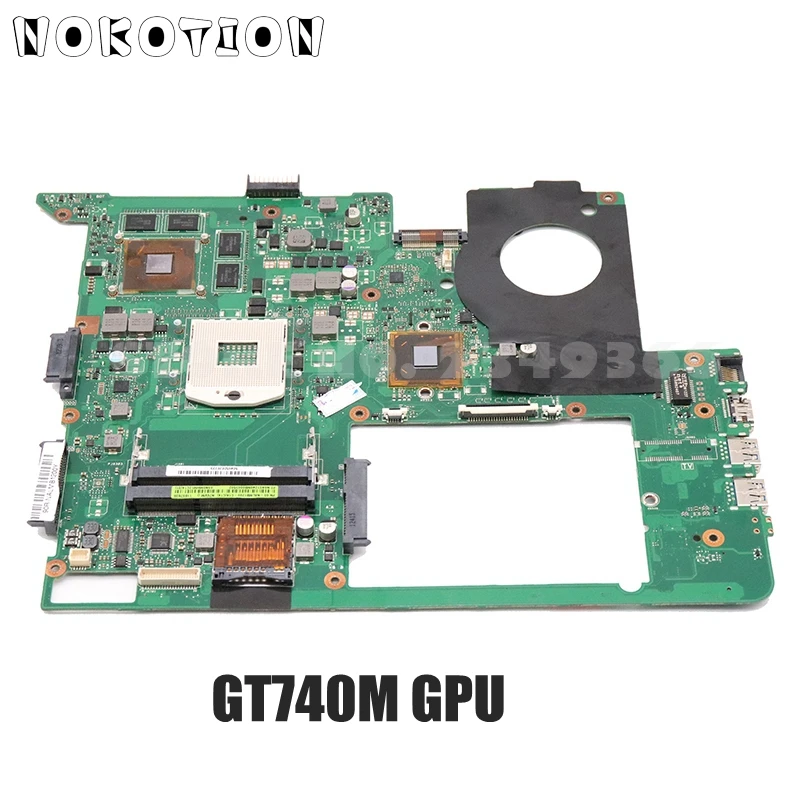 

NOKOTION For ASUS N76VM N76V N76VZ N76VJ laptop motherboard MAIN BOARD GT740M 2GB GPU tested