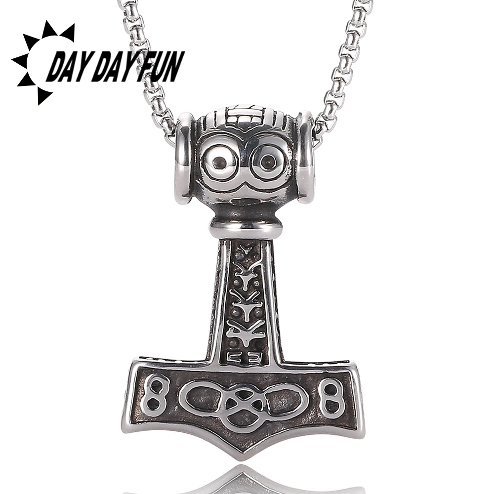 Мужские викинги подвески из нержавеющей стали ожерелье Крест шаблон кулон