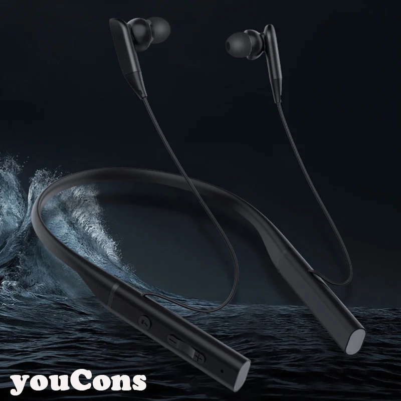 

Sports Wireless Earphone Bluetooth Headphone Hanging Neck-Mounted Magnetic Waterproof Running Earpods Gaming Headset As Gift