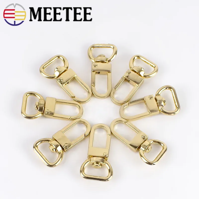 Сумки Meetee 13 мм с металлической пряжкой брелок для ключей поворотные зажимные