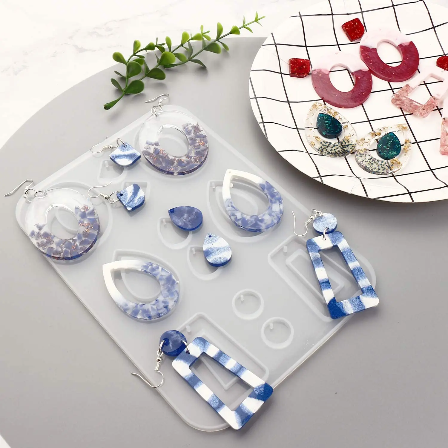 Формы для сережек из эпоксидной смолы богемный висячий брелок модные ювелирные