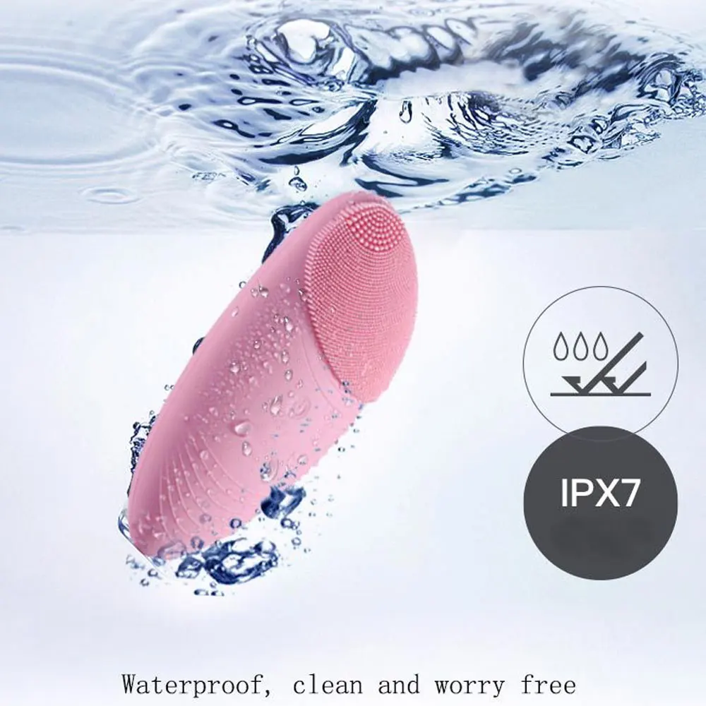 Sonic зубная щётка уход за лицом Очищающая кисть для лица 3-в-1 Перезаряжаемые