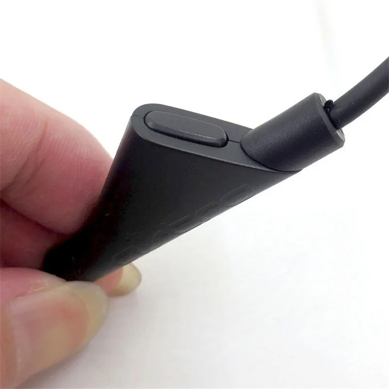 Встроенный бесшумный аудиокабель 2 м черный провод с кнопкой отключения звука