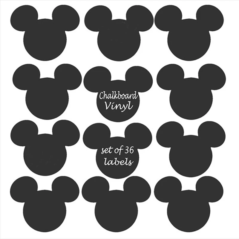 36 шт. доска для досок черные наклейки детской комнаты декор|blackboard sticker|stickers