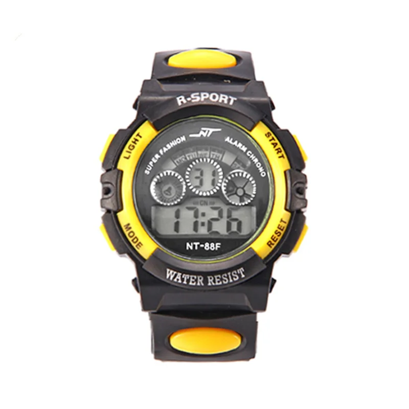 B Sport Student Children Watch Kids Watches Boys Girls Clock Child LED Digital Wristwatch Electronic Wrist Watch for Boy Girl Gift - Цвет: B