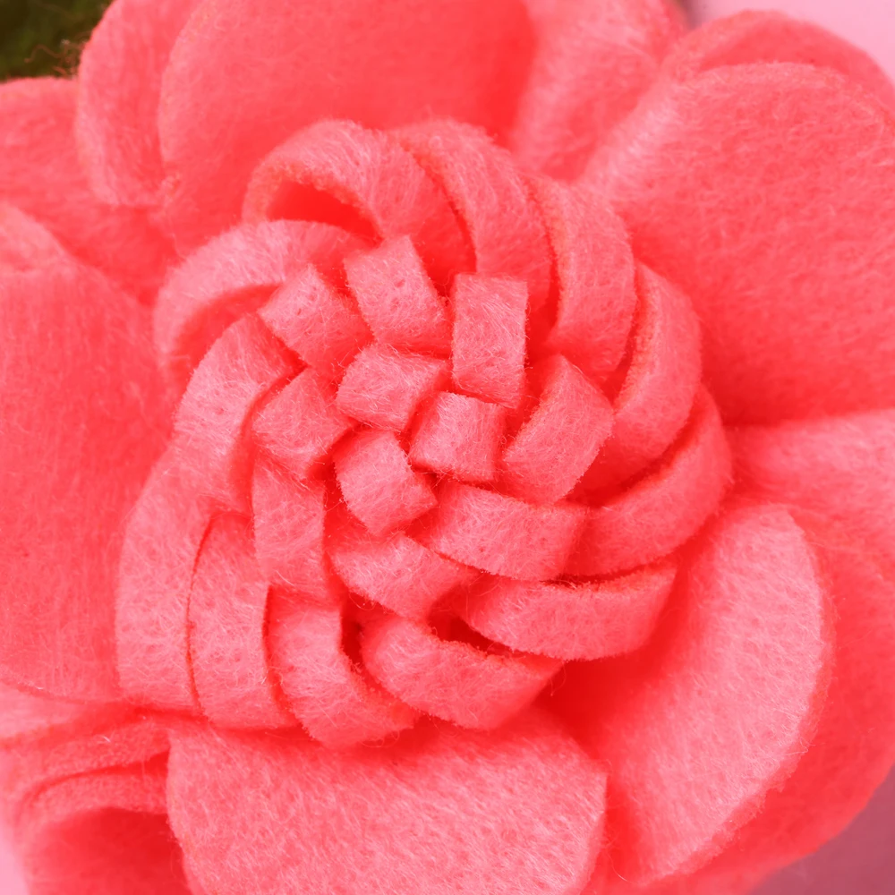 Pinzas para el pelo de beb&eacute; de flores grandes de 8cm sin Clip, diademas para ni&ntilde;a, Tiaras para ni&ntilde;a, accesorios para el cabello, banda para el cabello Floral rosa-1
