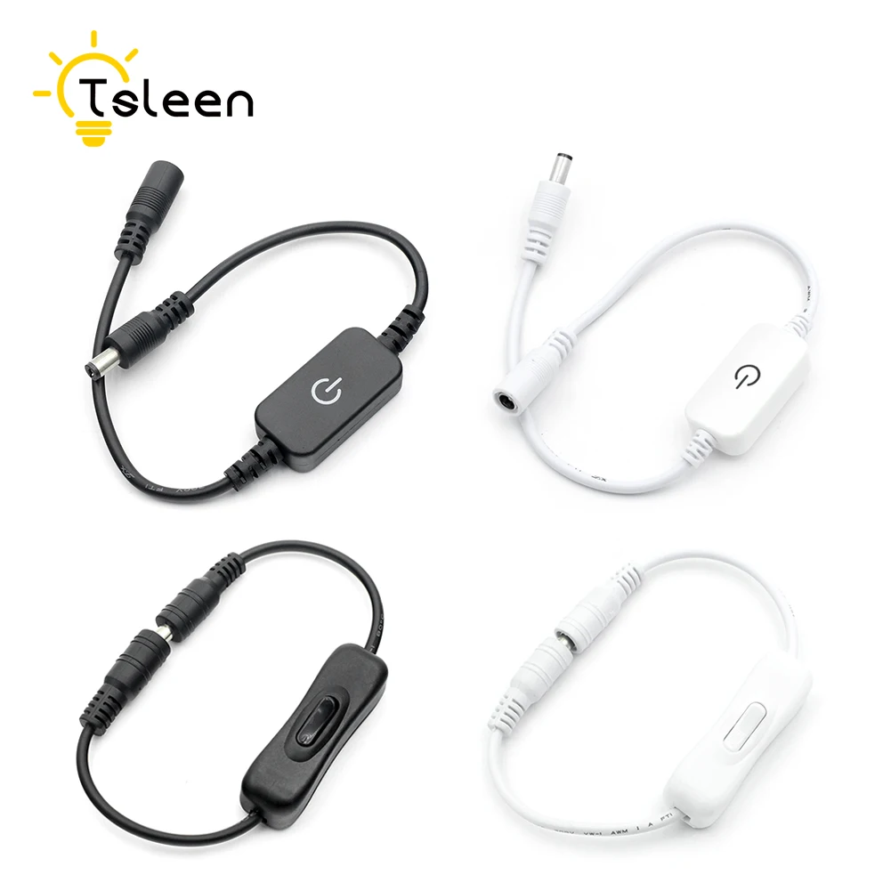 Высококачественный адаптер питания постоянного тока 12 24 в разъем переключателя