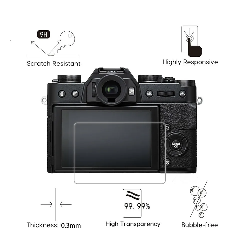 1 упаковка для Fujifilm X-T1 X-T2 XT1 XT2 0,3 мм 2.5D 9H прозрачная защитная пленка из закаленного стекла для цифровой камеры с ЖК-экраном