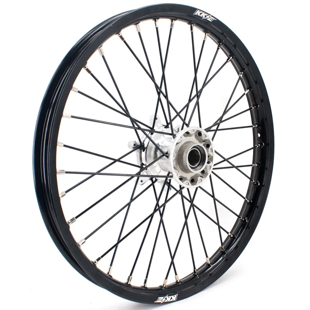 21/18 эндуро литья колесные диски комплект для KTM EXC EXC-F 125 150 200 250 300 350 450 500 2003- черный говорил