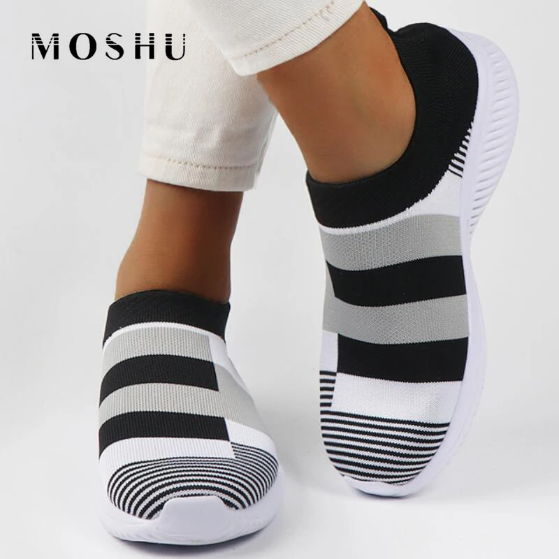 Модные носки женские кроссовки женская обувь для ходьбы Вулканизированная