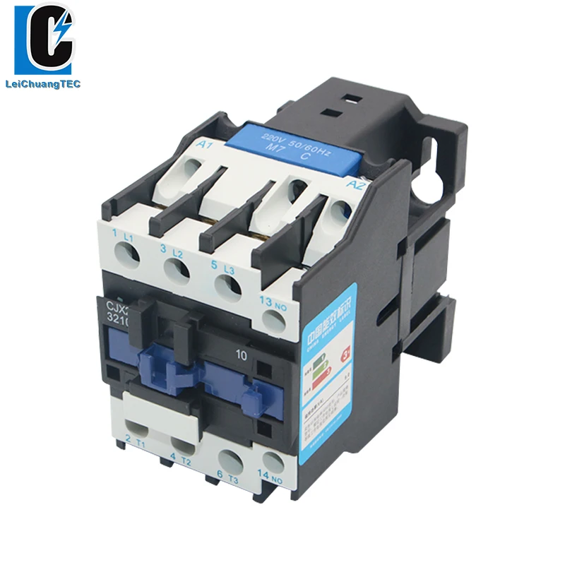 CJX2-3210 AC Контактор 32A 3-фазный 3-полюсный катушечный напряжение 380 В 220 110 в 36 24 Гц для