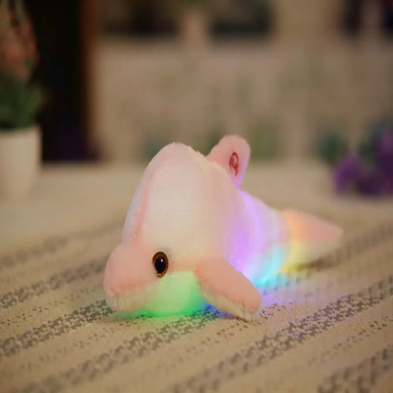 1 шт. 32 см креативный светильник светодиодный чучело дельфина животные