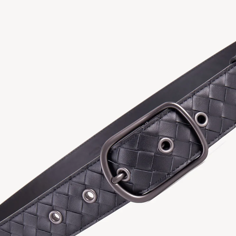 Ремень мужской классический из натуральной воловьей кожи Роскошный