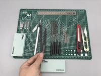 a4 grid line self healing cutting mat craft card fabric leather paper board manual modeling components pvc mat pencil knife tool