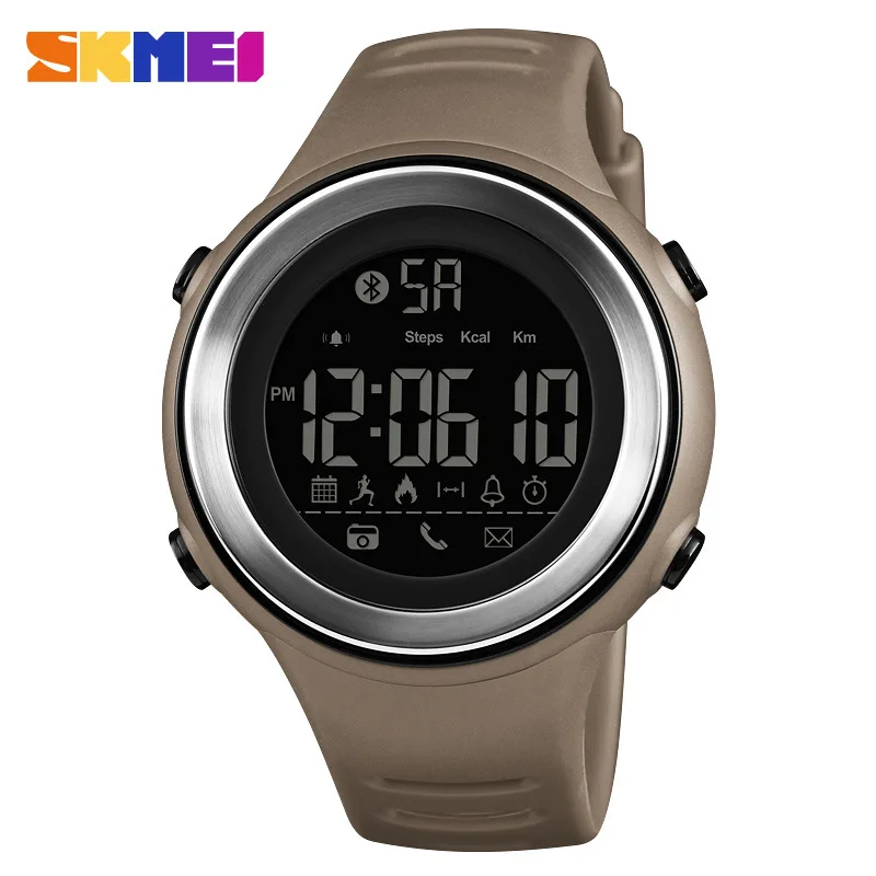 

SKMEI1396 men's electronic sports glue watch exercise meter step bluetooth alarm clock calorie calculation