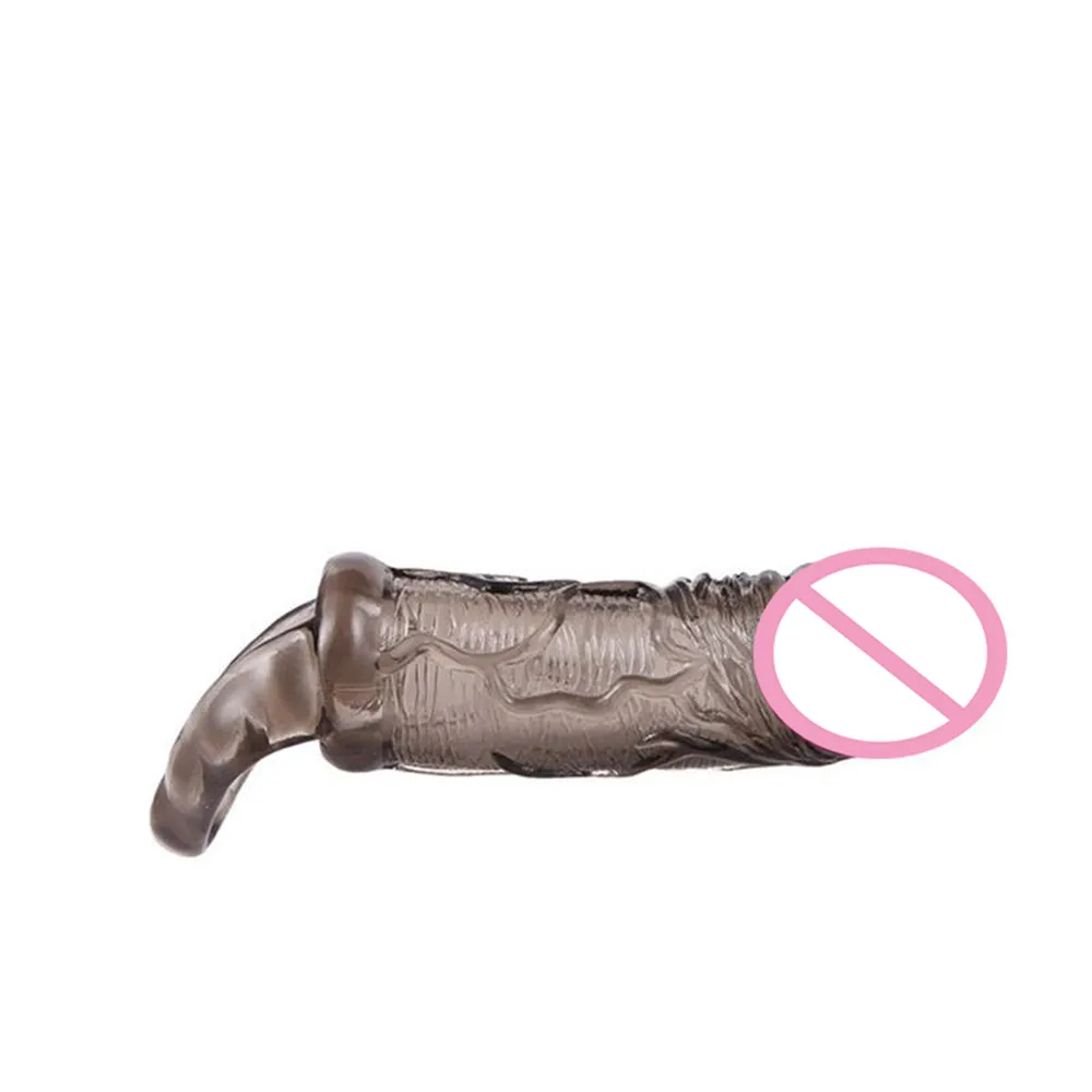 Silicone Penis Enlargement Condoms Extension Sleeves For Adults Intimate Goods Reusable Condom Cock Rings drop shipping | Красота и