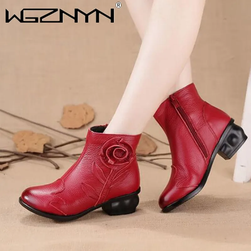 

2020 модные осенне-зимние ботильоны из натуральной искусственной кожи женская обувь Ботинки женские мартинсы ботинки на платформе женские б...