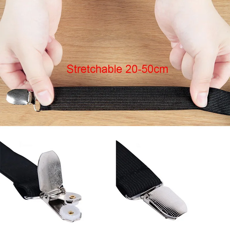 Bed Sheet 4Pcs/set Elastic Strong Clip Adjustable sheet Belt Fastener Mattress | Дом и сад