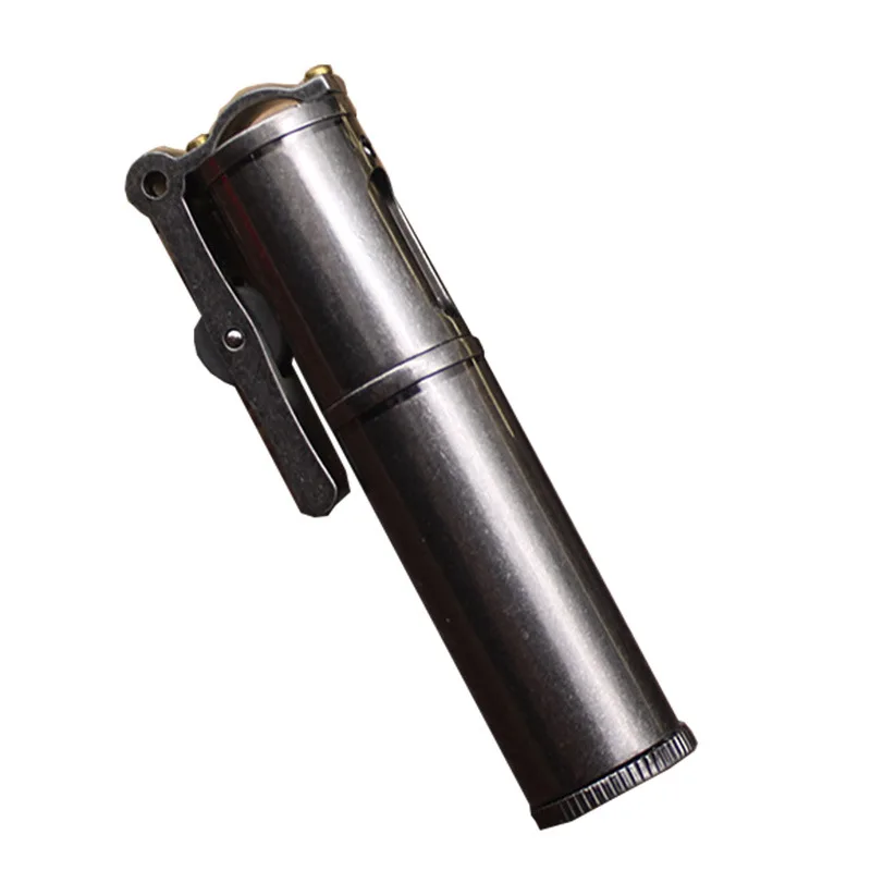 

Retro Windproof Brass Torch Lighter Grinding Wheel Flint Free Fire Kerosene Oil Pipe Lighter Cigarette Gasoline Gadgets For Men