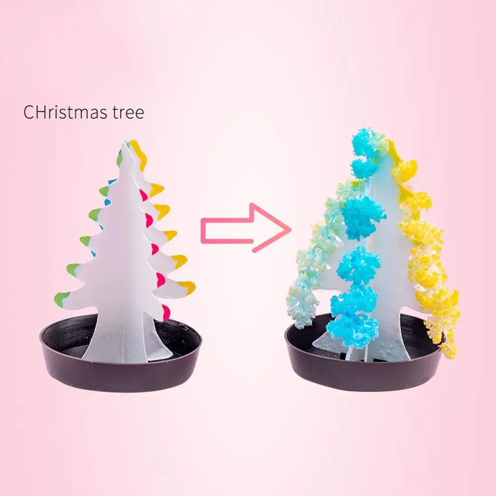 

DIY Christmas Tree Snowflake Paper Tree Strengthening Planting Water Flowering Tree Magic Crystal