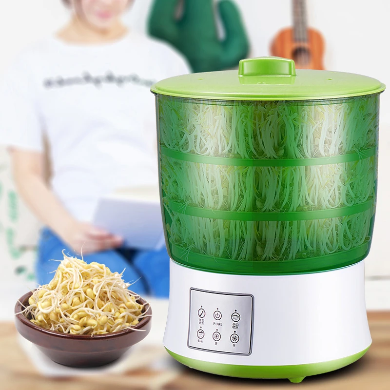 

Bean Sprouts Machine Household Automatic Raw Bean Sprouts Intelligent Bean Sprouts Bucket Household Machine Small Sprouting Pot